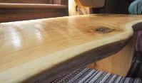 Rustic Oak slab bench