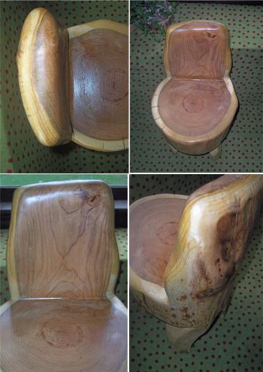 log tree stump chair